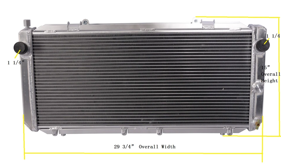 Aluminum Radiator for 1991-1995 Toyota MR2 Coupe 2-Door 2.0 2.2L MT 1992 1993 94 Foto 2 de 4