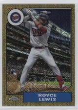 2022 Update 1987 Topps Chrome Silver Pack Series Mojo Gold 49/50 Royce Lewis nd3