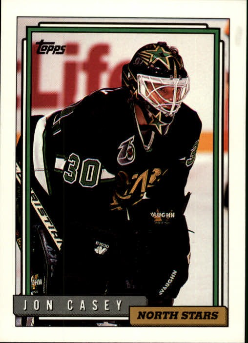 1992-93 Topps #379 Jon Casey - HKY