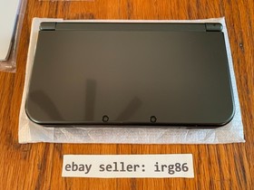 Nintendo New 3DS XL black console system complete in box protector US model