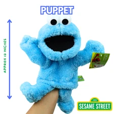 Sesame Street Cookie Monster Hand Puppet – 13" Soft Plush Toy Gift