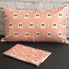 Halloween Pink Ghost Pillow Cover 12"x20" Viral ghost