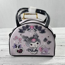 Loungefly Sanrio Kuromi Ribbons Dome Crossbody Satchel Bag New