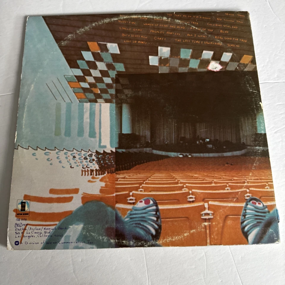 Joni Mitchell-Miles Of Aisles 2xVinyl LP Asylum Jazz Singer/Songwriter Live 74 - Image 3 of 4