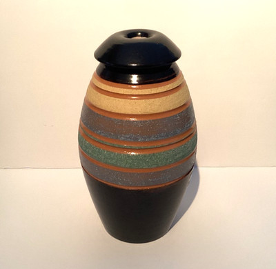 VINTAGE ITALIENISCHE VASE LA BOTTIGA DEL TORNIO CERAMICHE HANDGEFERTIGT