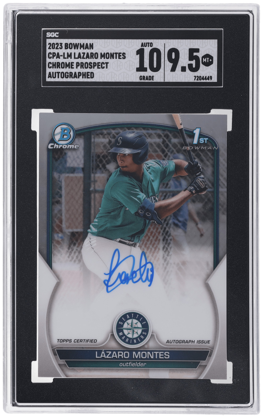 Lazaro Montes 2023 Bowman #CPA-LM Chrome Prospect Auto (1st) Price