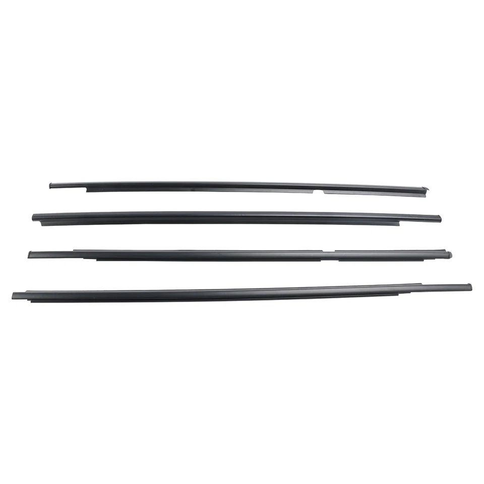 🚖4pcs Outer Door Glass Weatherstrip Moulding For Toyota Yaris Vitz 2005~2010 Foto 3 de 4