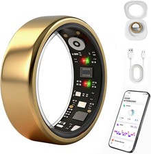 Smart Ring for Women Men, Health Fitness Ring Gen 3 with Free App No Subscriptio
