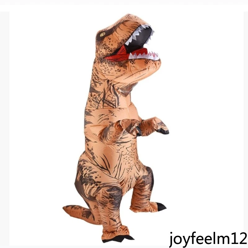 恐龙充气服装成人/儿童套装套装万圣节角色扮演派对 — 第 2/4 张图片