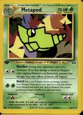 Metapod 1st Ed 42/75 Uncommon WOTC Neo Discovery Pokemon