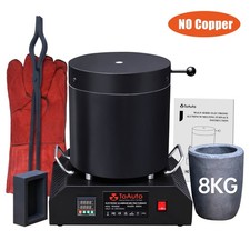 8KG Crucible Electric Aluminum Melting Furnace 1800W for Scrap Metal Recycling