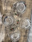 Set Of 4 Williamsburg Holly Days Highball Hand Blown Clear Glasses 16 oz  — photo 3