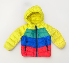 L.L. Bean Ultralight 650 Hooded Down Jacket Size 2T Multicolor Downtek Rainbow