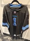 New Detroit Lions Jameson Williams STITCHED  #1 BLACK Jersey Men’s 3XL — photo 1