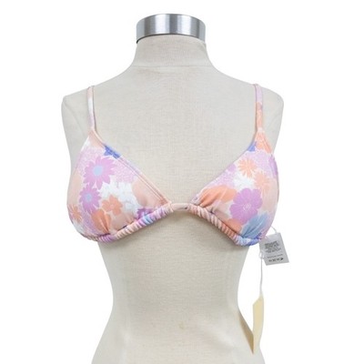 Charlie Holiday Multicolor Floral Cove Eden Tri Bikini Top Swim Wear Size XS