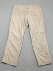 Kuhl Womens Size 14 Beige Lightweight Ripstop Hiking Outdoor Cargo Pants 14R EXC — photo 1