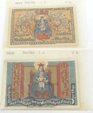 13x Kriegsgeld & Notgeld der Stadt Wartha von 25-75 Pfennig RAR