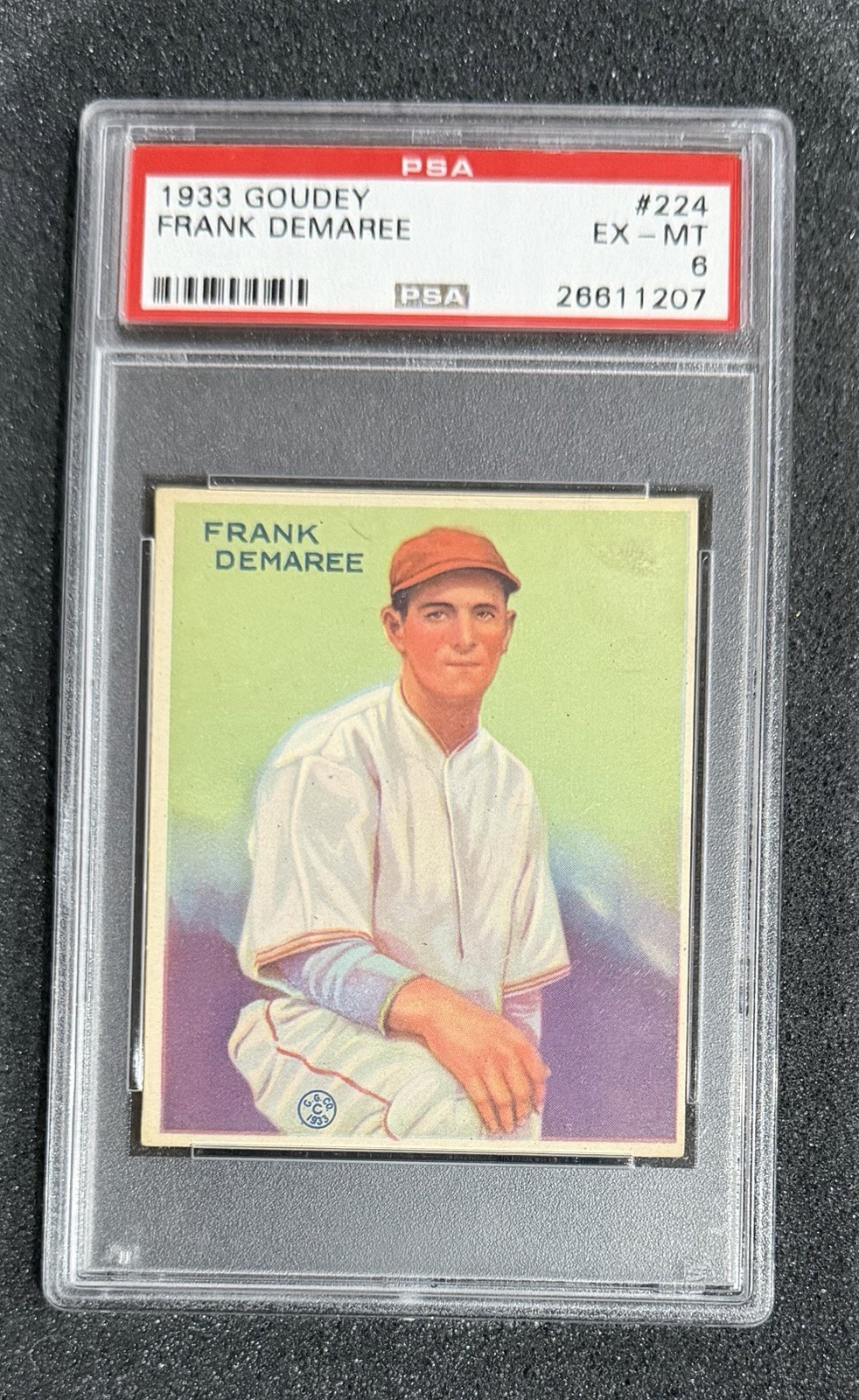 1933 Goudey - #224 Frank DEMAREE - PSA 6