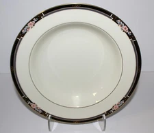 MIKASA Florisse Black L2841 Fine China 8.5" Rim Soup Bowl, Multiple Available