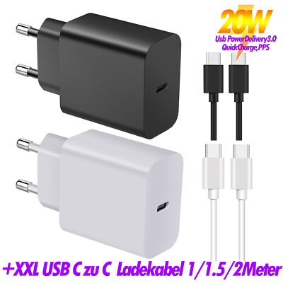 Lenovo Tab P11 P11 Pro  Schnellladegerät Netzteil Usb C Adapter 20W Ladekabel