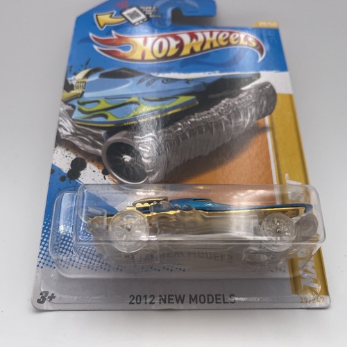 Hot Wheels Mad Splash Speedboat 2012 New Models #29/50 Teal/Gold - Picture 2 of 9