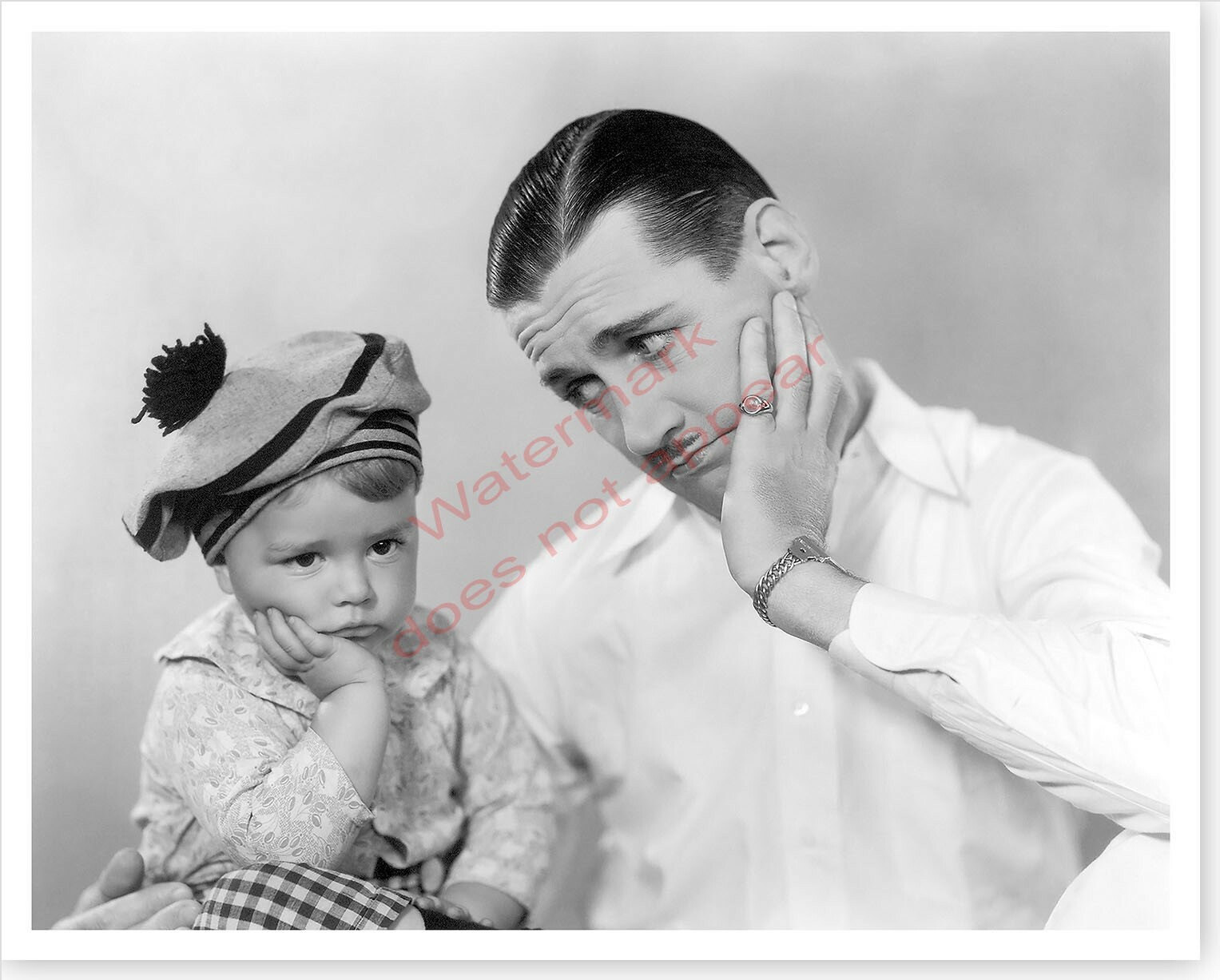 Child Actor Spanky McFarland With Charley Chase Silver Halide