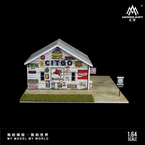 1/64 Diorama Fábrica Garaje Edificio Modelo Iluminación Ciudad Estacionamiento Escena Modelo - Imagen 13 de 56