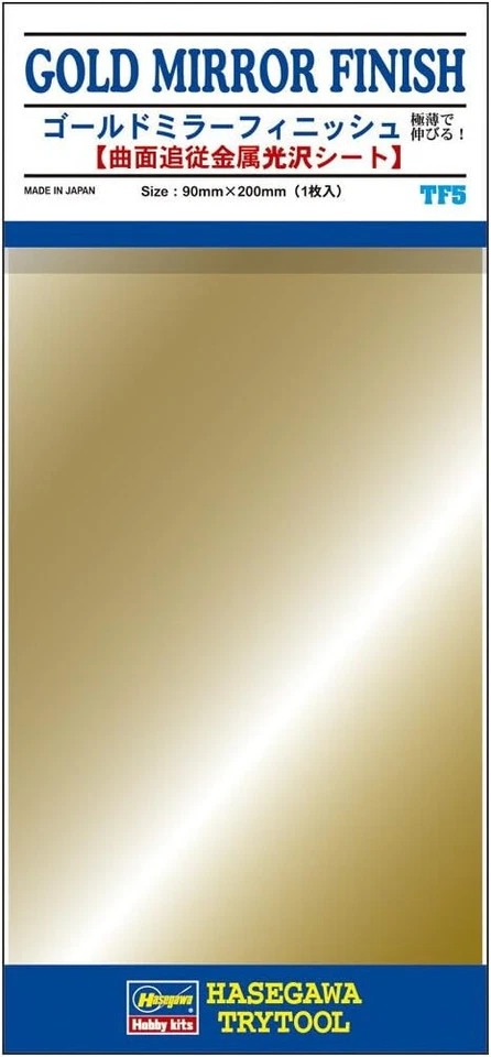 Hasegawa Trytool TF5 acabado espejo dorado 12 90 mm x 200 mm de Japón