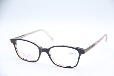 NEW JEAN LAFONT ISSY & LA ELLA 5081 BROWN PINK AUTHENTIC W CASE EYEGLASSES 49-16