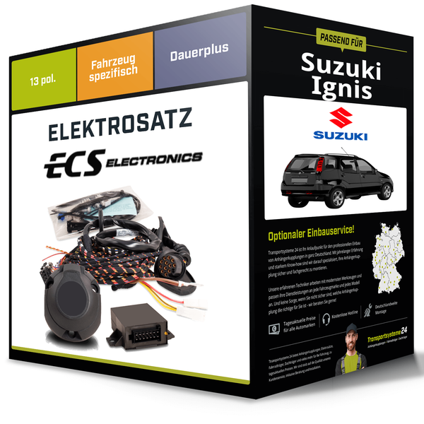 Elektrosatz 13-Pol Spezifisch für Suzuki Ignis 10.2000-09.2003 NEU-image