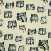 Alexander Henry Rear View Light Tea & Denim Quilt Quilting Fabric By The Yard on sale Alexander Henry Rear View Light Tea & Denim Quilt Quilting Fabric By The Yard on sale