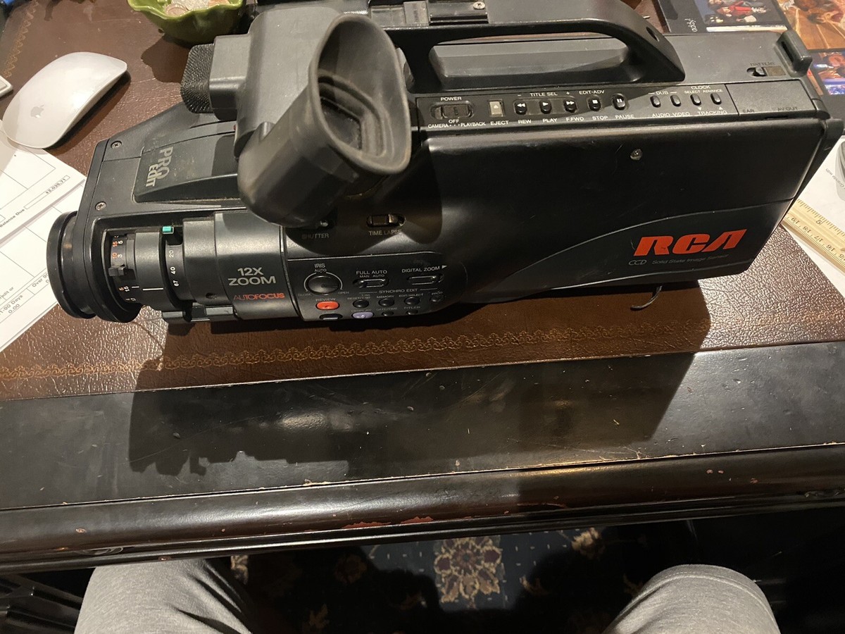 Open Rca Vhs Camcorder Vintage RCA CC525 HTF Pro Edit VHS