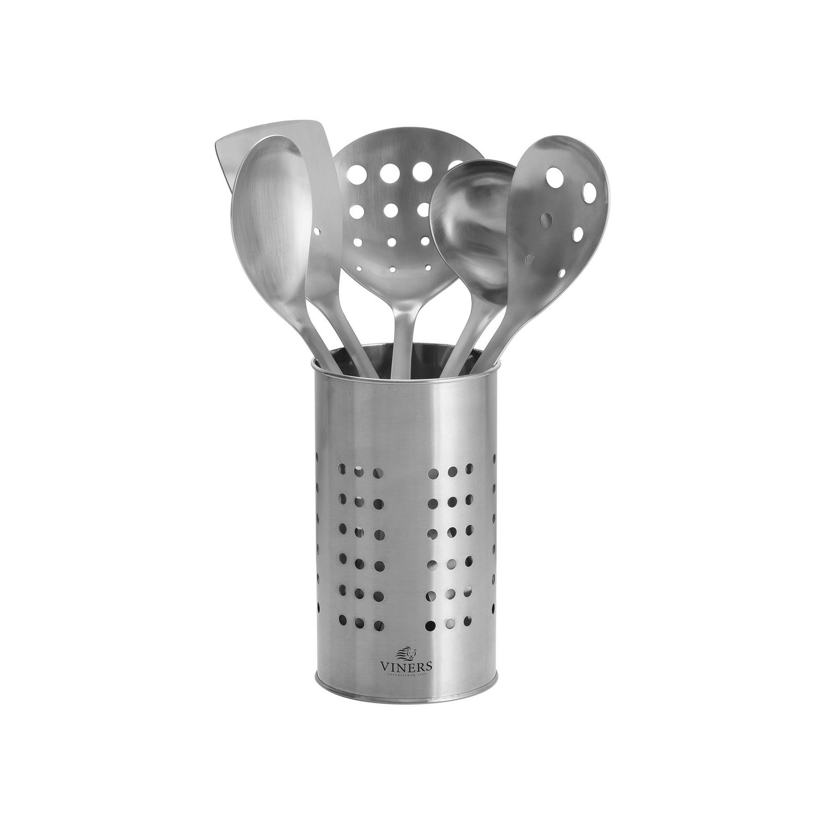 Viners Stainless Steel 5 Piece Kitchen Utensil Set & Pot