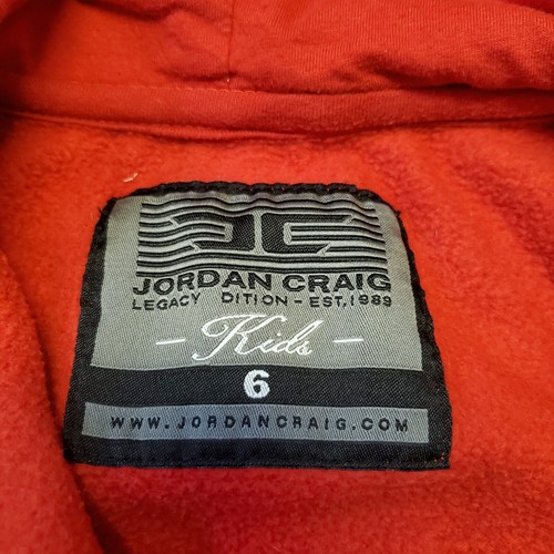 Kids Red Jordan Craig OG Full Zip Hoodie Set Size 6 Freedom Is Not Free - Picture 3 of 4