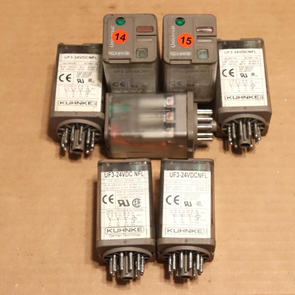 One Kuhnke UF3-24VDCNFL Ice Cube Relay More Available