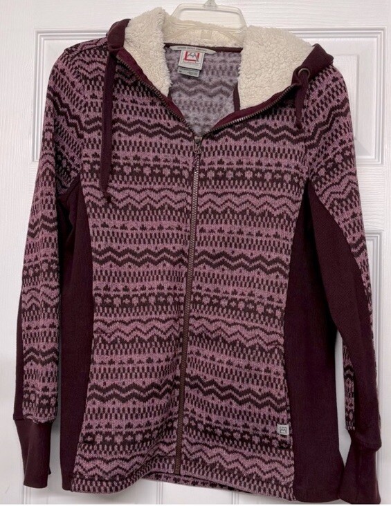 Avalanche Zip Front Fleece Sherpa Lined Jacket Sz M