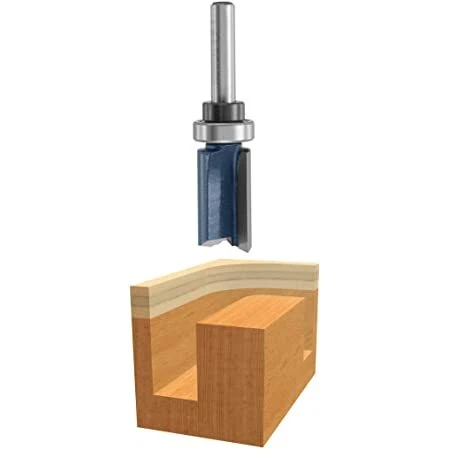 BOSCH 85681M 5/8 In x 1 In Carbide Tipped 2-Flute Top Bearing  