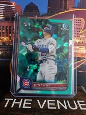 2022 Bowman Chrome Sapphire - Image Variation Aqua #69 Seiya Suzuki RC 77/99