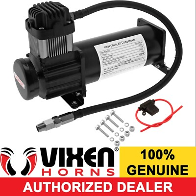 #ad VIXEN HORNS UNIVERSAL AIR COMPRESSOR 200PSI FOR CAR TRUCK TRAIN HORN SUSPENSION $141.27