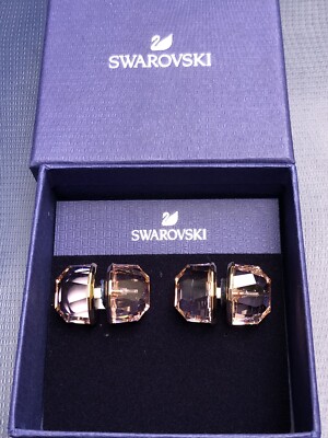 Swarovski Lucent Stud Earrings Pink