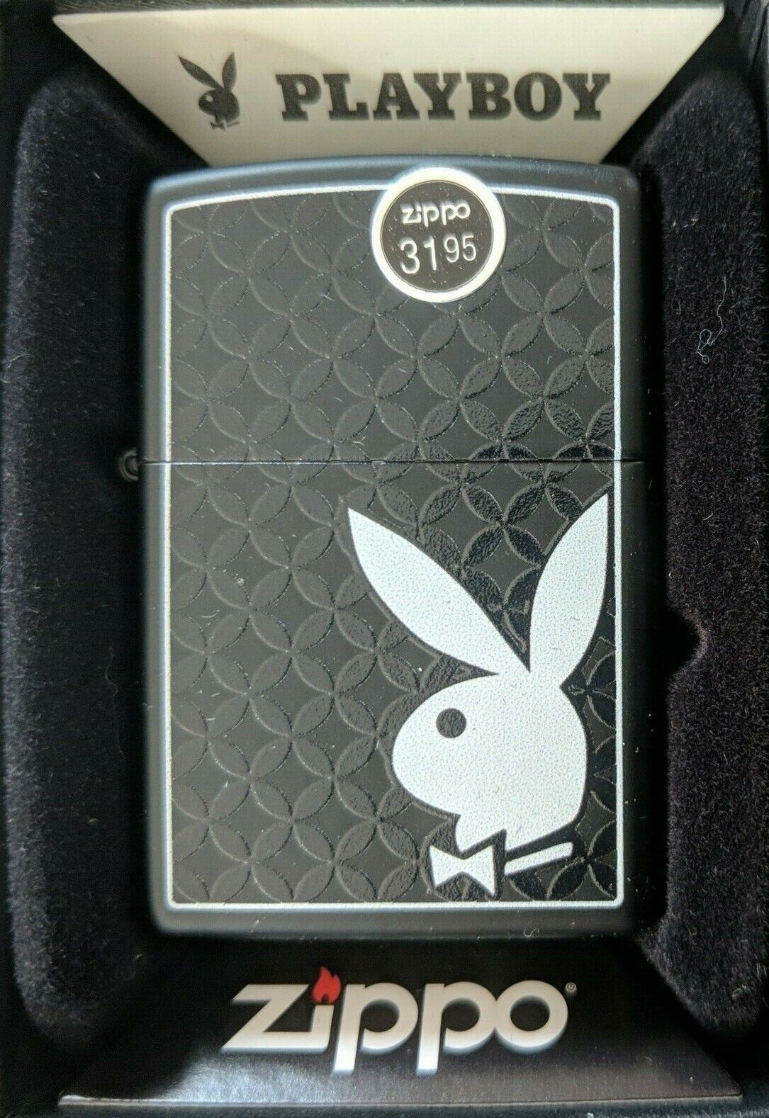 Playboy Black Pattern Windproof Lighter