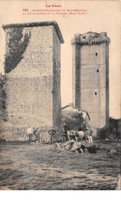 32 . Nr. 54790.Bassoues.Canton de Montesquiou.Quadratischer Turm und der Kerker