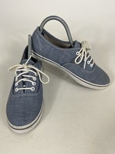 VANS Classic Authentic Light Blue Denim Skate Shoes Sneakers Mens 6.5 Womens 8