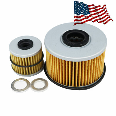 1Set of For Honda Pioneer 1000 Complete Oil Filter Change Kit w/ Filters&Gaskets