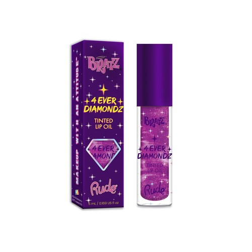 Rude Cosmetics - Bratz 4 Ever Diamondz Tinted Lip Oil Bedazzled - 第 1/2 張圖片