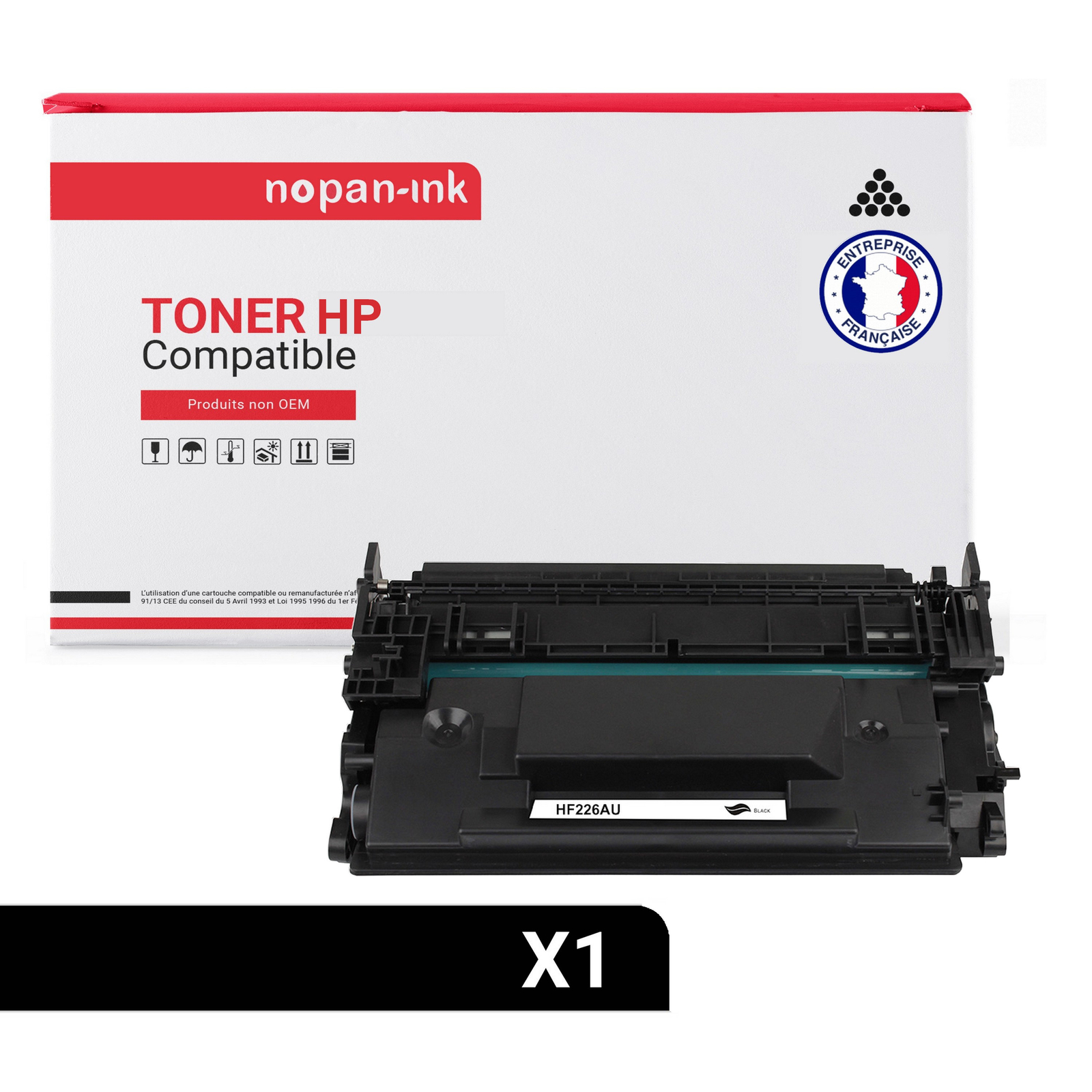 Toner noir CF226A 26A pour imprimante HP LaserJet Pro