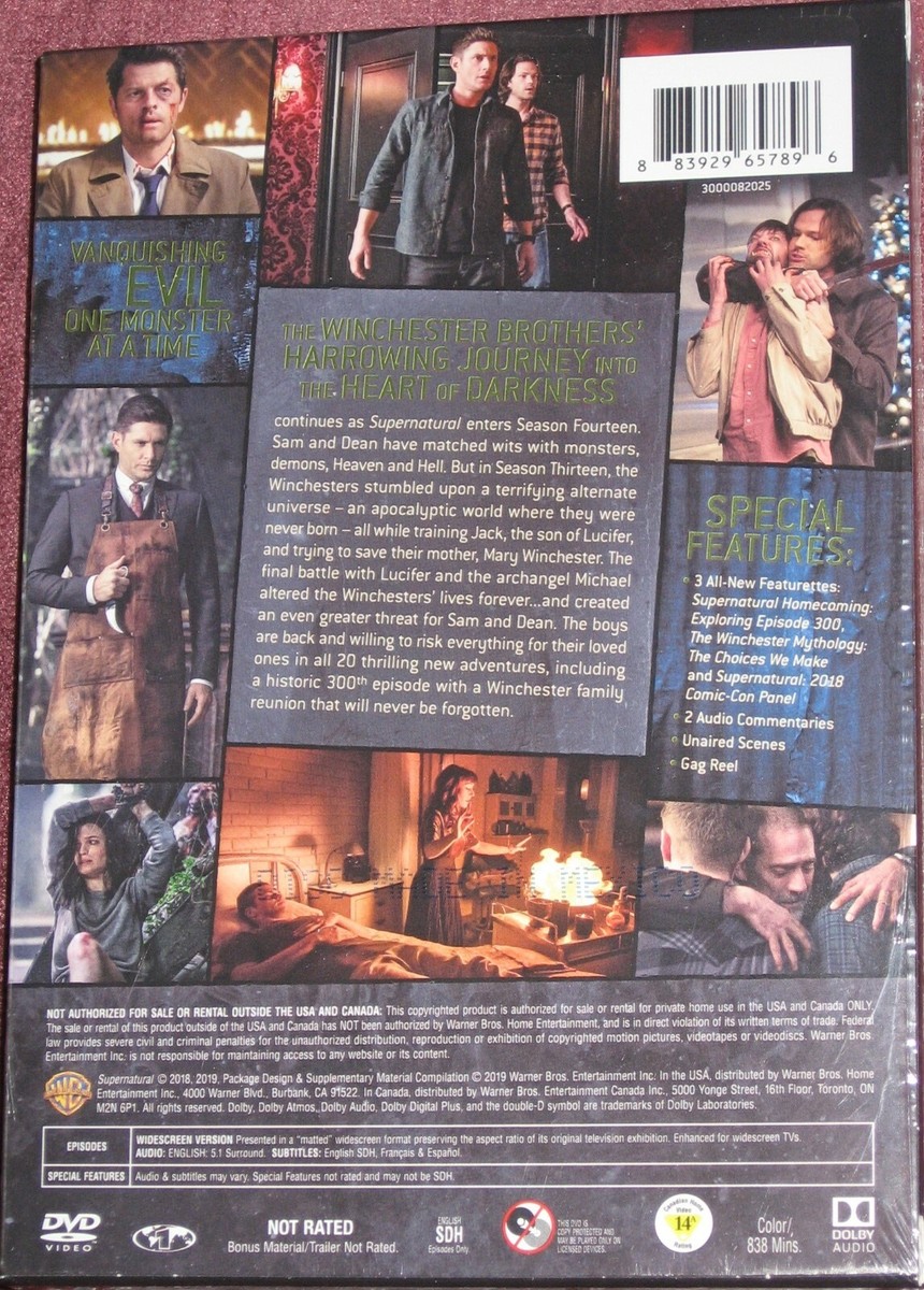 (未使用･未開封品)Supernatural: The Complete Fourteenth Season [DVD] Amazon.com: Supernatural Season 14 [DVD] [2020] : Movies & TV