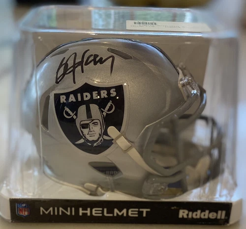 BO JACKSON AUTOGRAPHED OAKLAND RAIDERS SPEED MINI HELMET RADTKE COA: RS037282