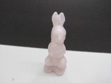 MOSSER GLASS CROWN TUSCAN PINK BUNNY WITH BASKET UNDECORATED