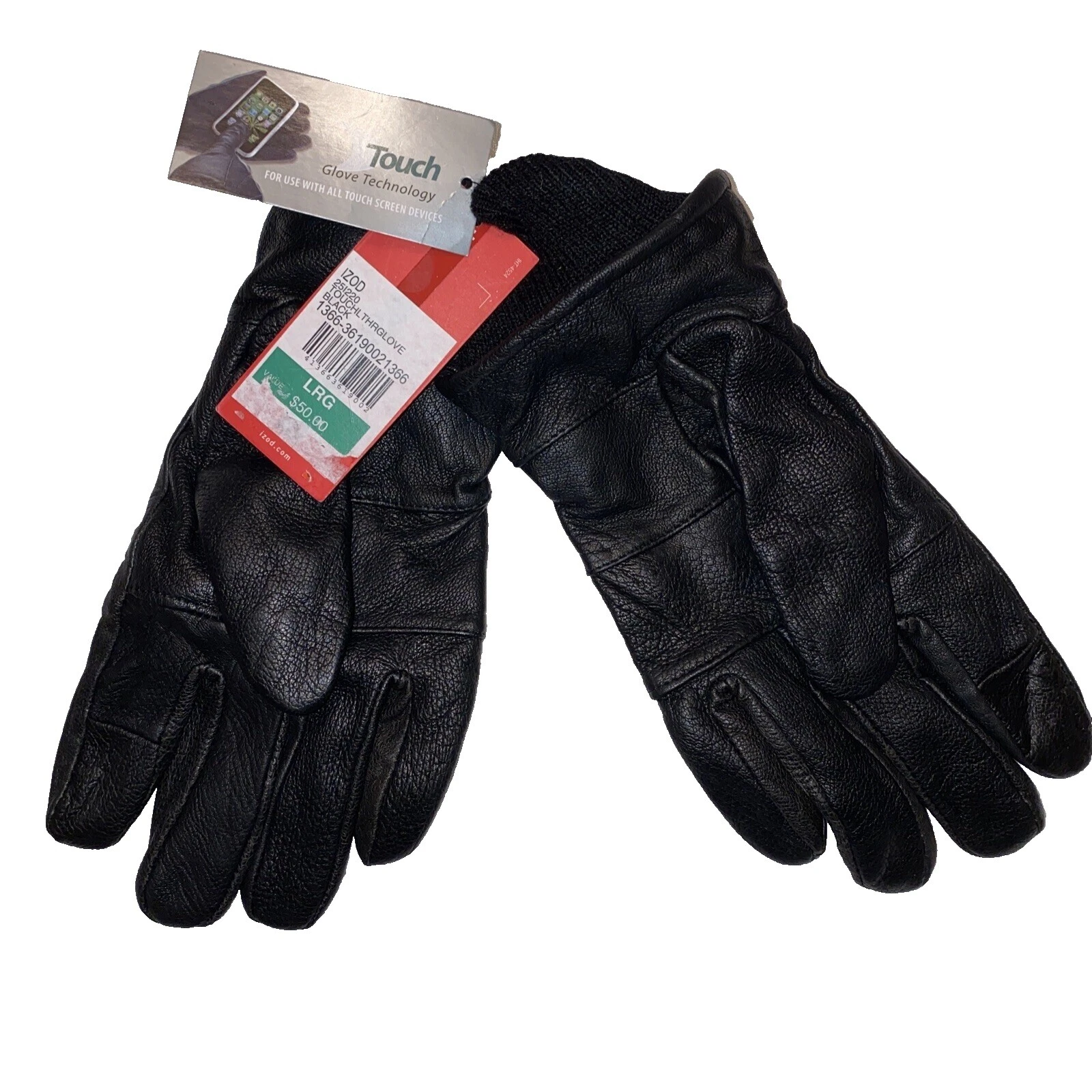 Hombre Cuero IZOD Guantes y mitones